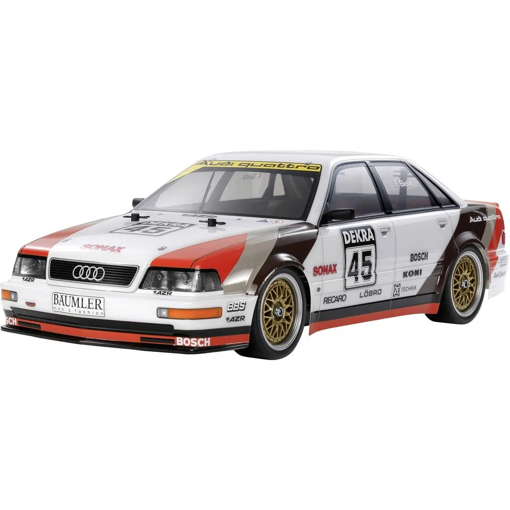 Tamiya Audi V8 Tourenwagen, Set Brushed 1:10 Rc Modellauto Elektro Tourenwagen B-Ware