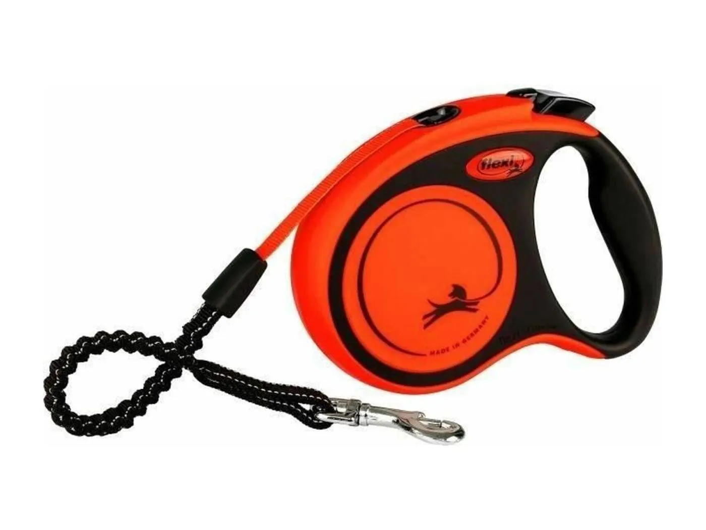 Riemenleine – Größe S – 5 m – Schwarz und Orange