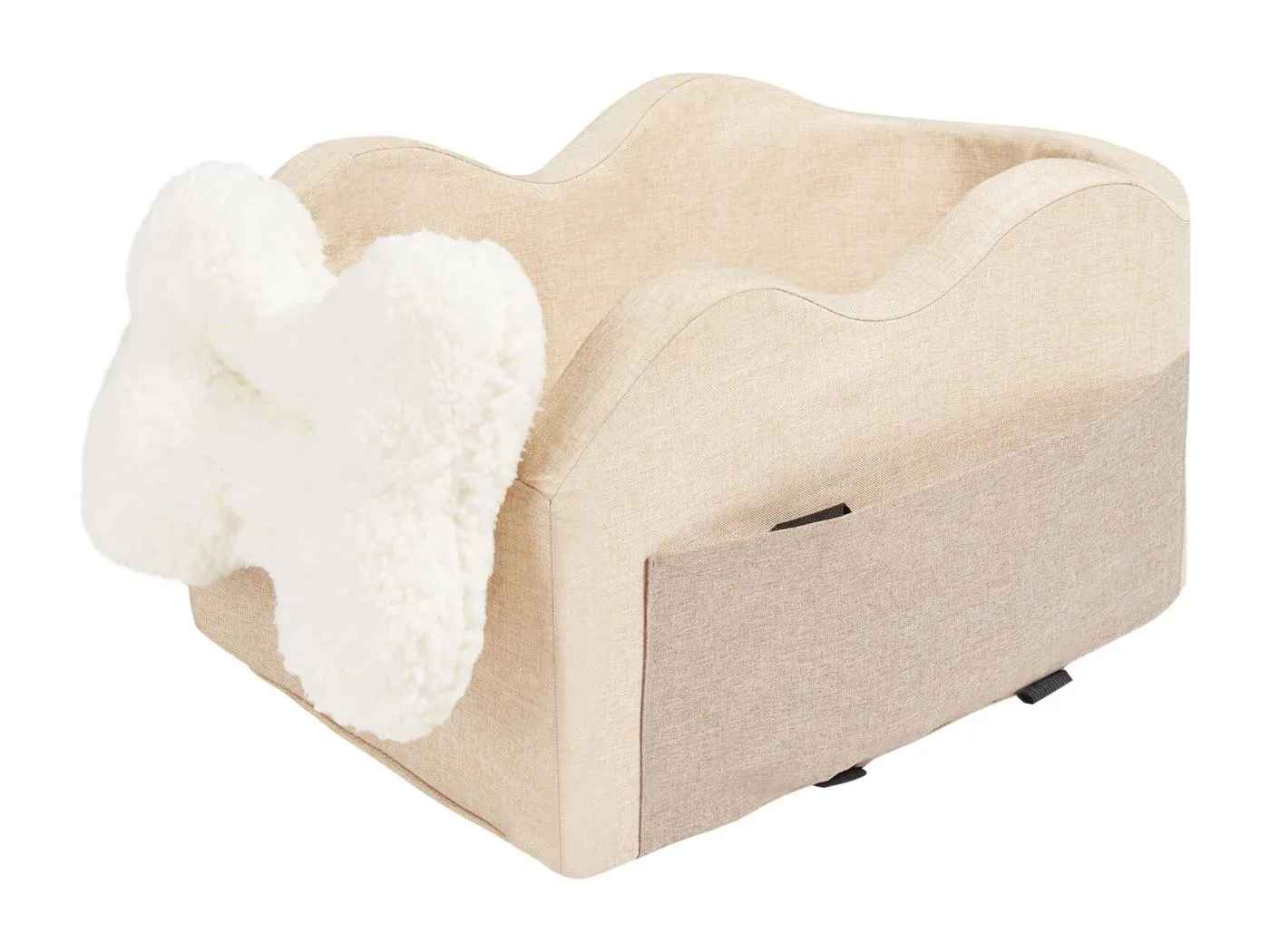 Hundeautositz Mittelkonsole SucceBuy, für Kleine Hunde (3,6 kg), Farbe Hellbraun