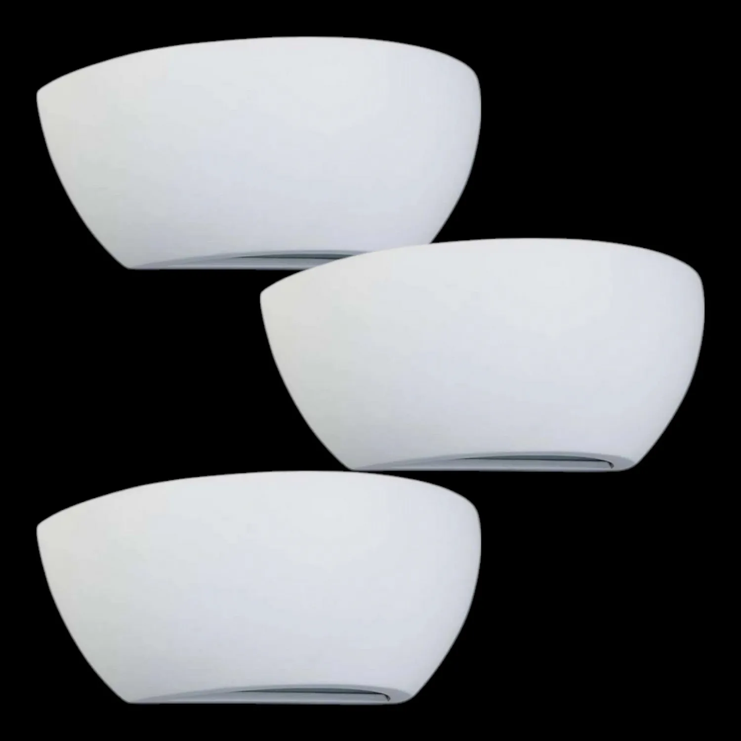 Lindby Wandleuchte Felia Gipsleuchte Weiß Wandleuchte Wandlicht E14 3 Stück B-Ware