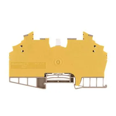 Weidmüller 1015560000 Prüftrenn Reihenklemme Klemme Schrauben Beige Gelb 25 St.  B-Ware