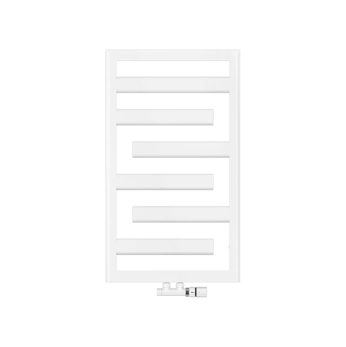 Zehnder Design-Heizkörper „Tetris“ 50 × 86 cm in Verkehrsweiß (RAL 9016, glänzend)